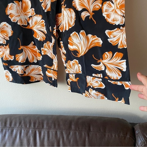 İPEKYOL High Waist floral Woman Trousers size US 10 - Picture 2 of 10